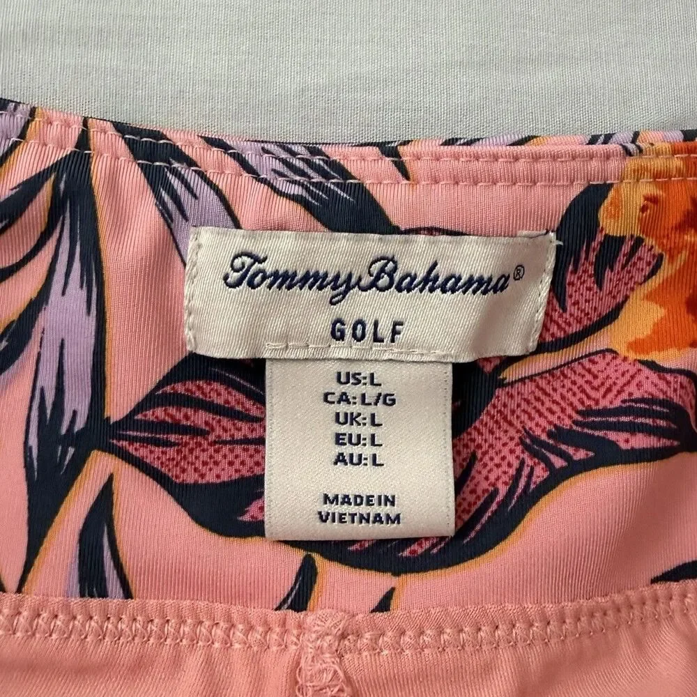 Tommy Bahama Skort Skirt Womens Large Peach Pink Active Golf Upf 50 Beach Tennis